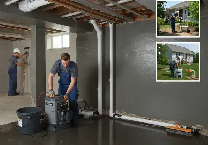 Basement Waterproofing and Flood Prevention process in Cadillac, MI